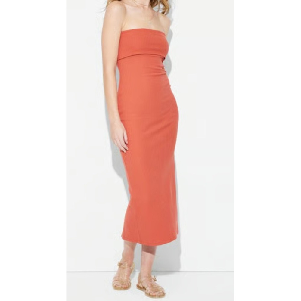 WILD FABLE maxi sheath  Long Skirt Women size M color rust